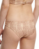 Granada Snake-Print Hipster Swim Bottom