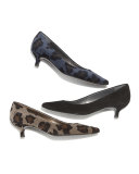 Poco Suede Kitten Heel Pump, Black