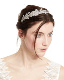 Arielle Crystal Leaf Headband