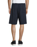 Pinstripe Board Shorts, Midnight