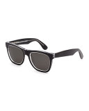 Classic Square Sunglasses, Achromatic