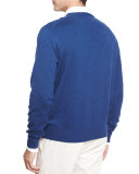 Baby Cashmere V-Neck Sweater, Indigo