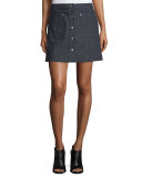 Siggy Denim Mini Skirt, Indigo