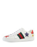 New Ace Star Leather Sneaker, White