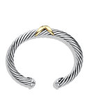 X Bracelet with Gold