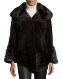 Sheared Mink Fur Jacket, Brown