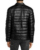 Zip-Up Puffer Jacket, Black