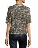 Lurex® Python-Print Top