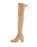 Tieland Suede Over-the-Knee Boot