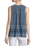 Mayra Sleeveless Printed Top