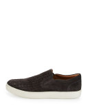Ace Woven Suede Slip-On Sneaker, Graphite