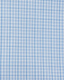 Multi-Check Woven Dress Shirt, Blue/White