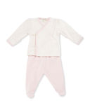 Organic Stars Footed Two-Piece Pajama Set, Size Newborn-9 Months