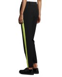Slim-Leg Tuxedo Trousers W/Contrast Stripe, Black/Citron