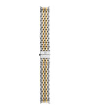 18mm Serein 7-Link Two-Tone Gold Bracelet Strap