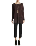 Washable Stretch-Crepe Ankle Pants