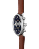 43mm Canfield Chronograph Watch, Brown