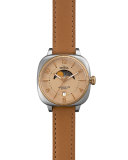 Gomelsky Moon Phase Watch, Cream