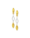 Willow 24k Gold & Diamond Triple-Drop Earrings