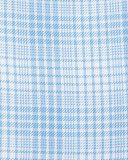 Slim-Fit Twill Plaid Bicolor Dress Shirt, Blue