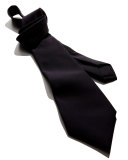 Textured Solid Silk Tie, Navy