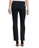 Brushed Sateen Skinny Ankle Jeans
