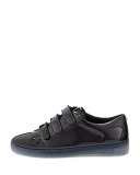 Craig Patent Grip-Strap Sneaker, Black