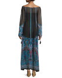 Austrina Off-The-Shoulder Maxi Dress, Navy