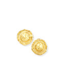 Euca 22K Yellow Gold Stud Earrings