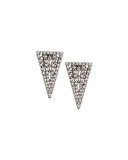 Lucent Crystal Triangle Stud Earrings