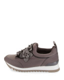 Blossom Neoprene Sneaker, Cloud Gray