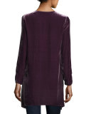 Sassi Long-Sleeve Velvet Tunic 