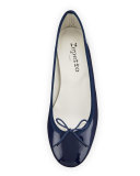 Cendrillon Patent Ballerina Flat, Classique Navy