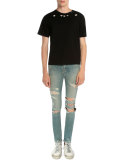 Star-Print Short-Sleeve T-Shirt, Black