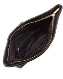 Bombe Fold-Over Clutch Bag, Black