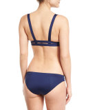 Neutra Strappy-Back Swim Top, Navy