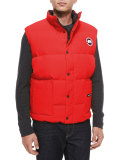 Freestyle Down Puffer Vest, Red