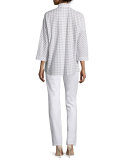 Dakota Checkered Blouse