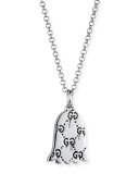 Men's GucciGhost Pendant Necklace, Silver