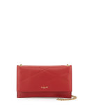 Sugar Lambskin Wallet-On-Chain, Red