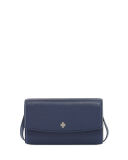 Robinson Pebbled Leather Wallet on Crossbody Strap