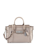 Swagger 27 Leather Satchel Bag, Birch