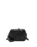 Soho Leather Disco Bag, Black
