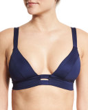 Neutra Strappy-Back Swim Top, Navy