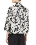Darian 3/4-Sleeve Printed Jacket 