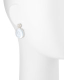 Rock-N-Roll Pavé Diamond & Moon Quartz Earrings