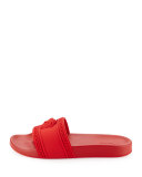 Medusa-Head Slide Sandal, Red