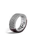 Dot Medium Oval Hinged Ebony Bracelet