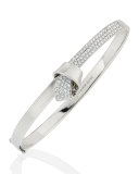 18K Rose Gold & Pavé Diamond Knot Bangle  