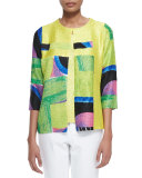 New Abstract Crinkle Jacket